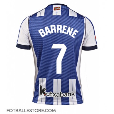 Real Sociedad Ander Barrenetxea #7 Hjemmedrakt 2025-26 Kortermet Real Sociedad Ander Barrenetxea #7 Hjemmedrakt 2025-26 Kortermet